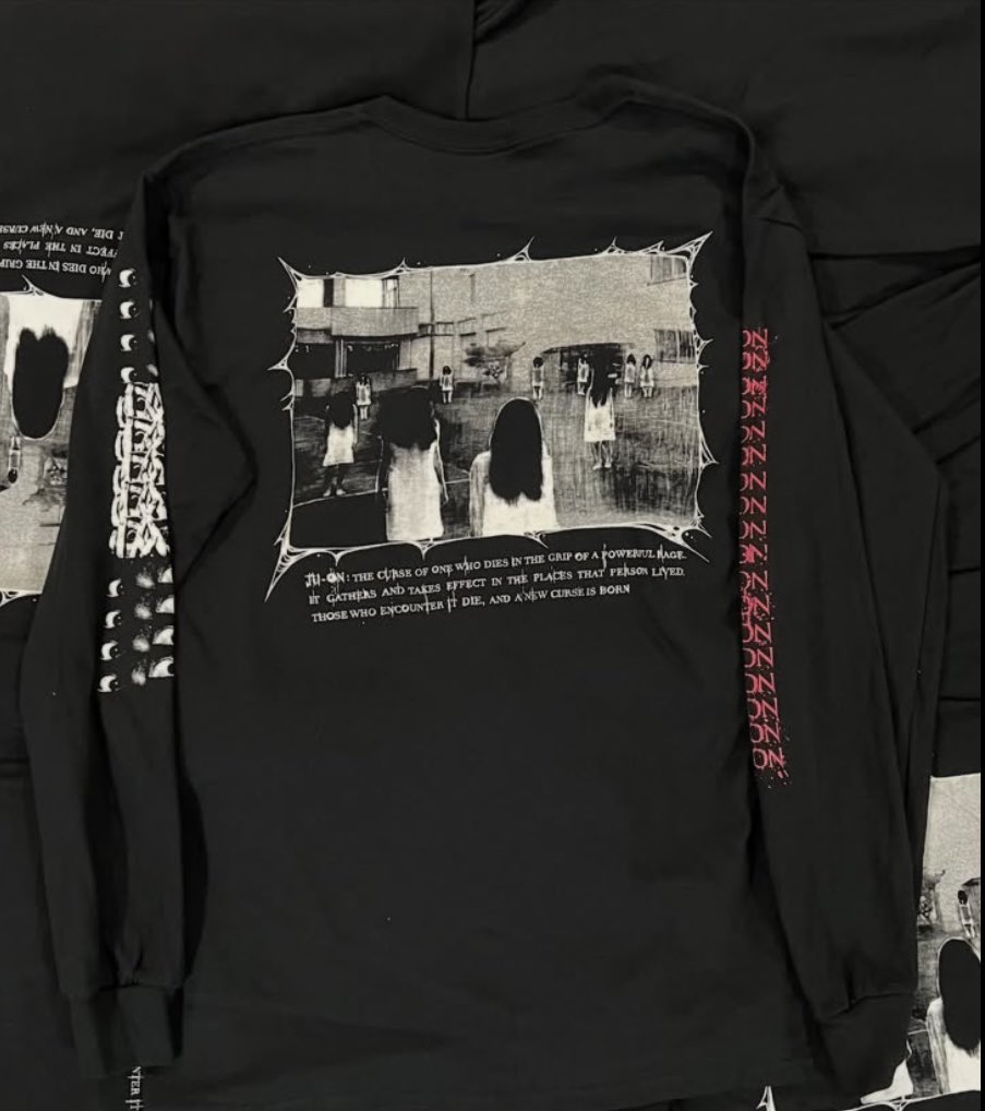 Ju-On (2003)

4 sided long sleeve designed and printed in collaboration with Chamomile Crush Printing

Limited run of 30!