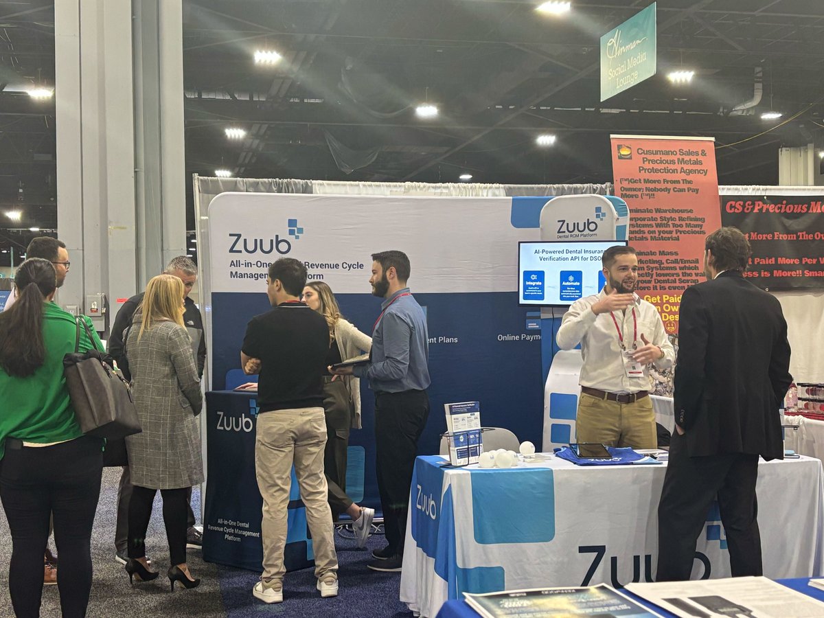 zuub_us's tweet photo. 🚀 Another fantastic showing at @hinman The Thomas P. Hinman Dental Meeting!

It was great connecting with so many dental professionals and showcasing Zuub’s AI-powered insurance verification software, helping practices streamline patient eligibility checks in seconds. ⏳✅

#dental
