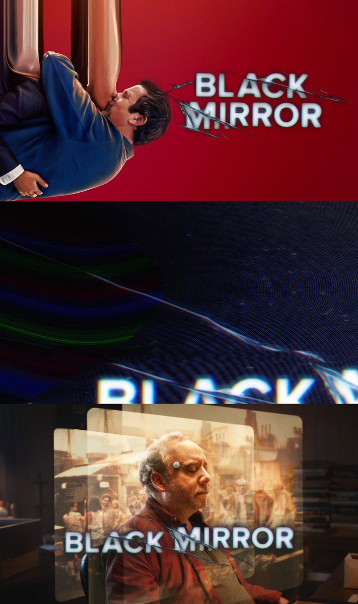 NetflixUK's tweet image. Open to reveal the six new episodes of BLACK MIRROR ⬇️