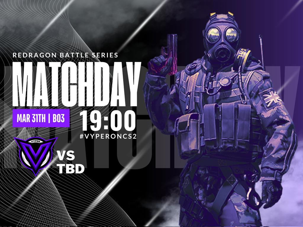 VyperTeam_'s tweet photo. Hay que empezar bien la semana 👀

Este Lunes 31 de Marzo jugaremos la #RedragonBattleSeries en CS2 a partir de las 19:00 🇦🇷

Nuestro partido está asegurado, estamos esperando el Check-In de los equipos a participar para definir contra quienes jugamos hoy 📅 

¡Vamos VYPER! 💜💢 https://t.co/8zOR2EHkwy