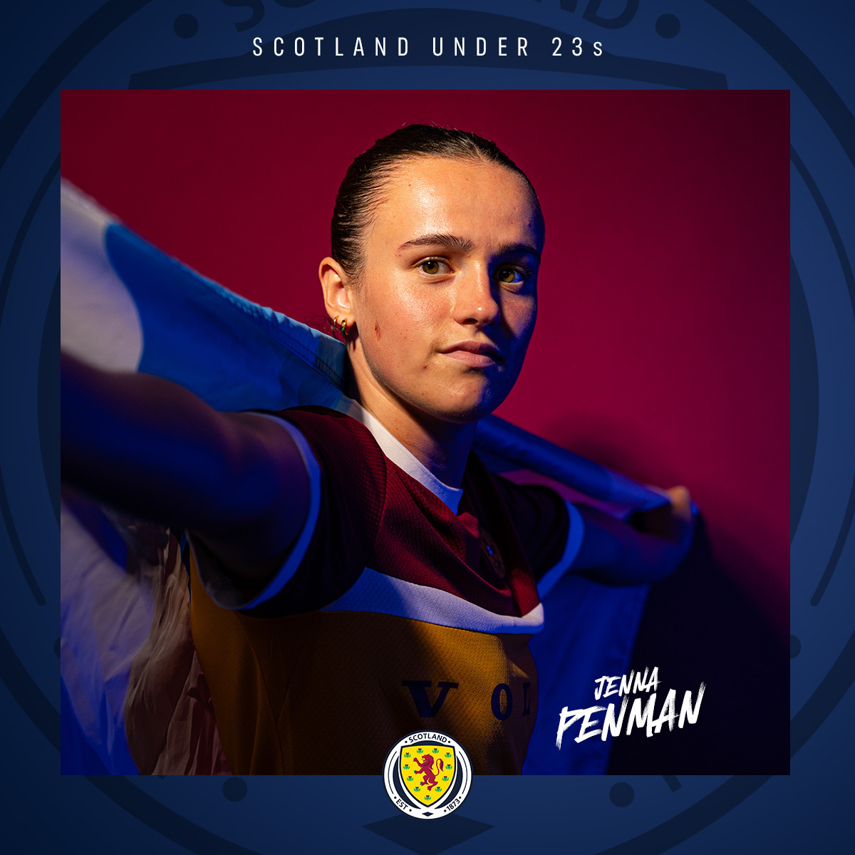 Room for one more 👊🏴󠁧󠁢󠁳󠁣󠁴󠁿

Jenna Penman has been selected to represent the Scotland under-23 squad.