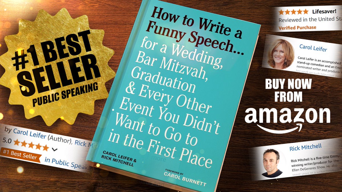 WE’RE #1 ON AMAZON! 📘👏🏻📣❤️
(Public Speaking)

Thank you SO MUCH! 🩷❤️🧡💛💚
With graduations and weddings right around the corner, tell a friend! Tell a stranger! 

amazon.com/How-Write-Funn…
