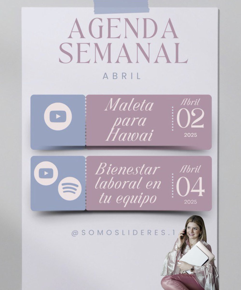 ¡Feliz inicio de semana! Nos vemos este #miercoles y #viernes por mi canal de #YouTube y de #Spotify 🤩✨