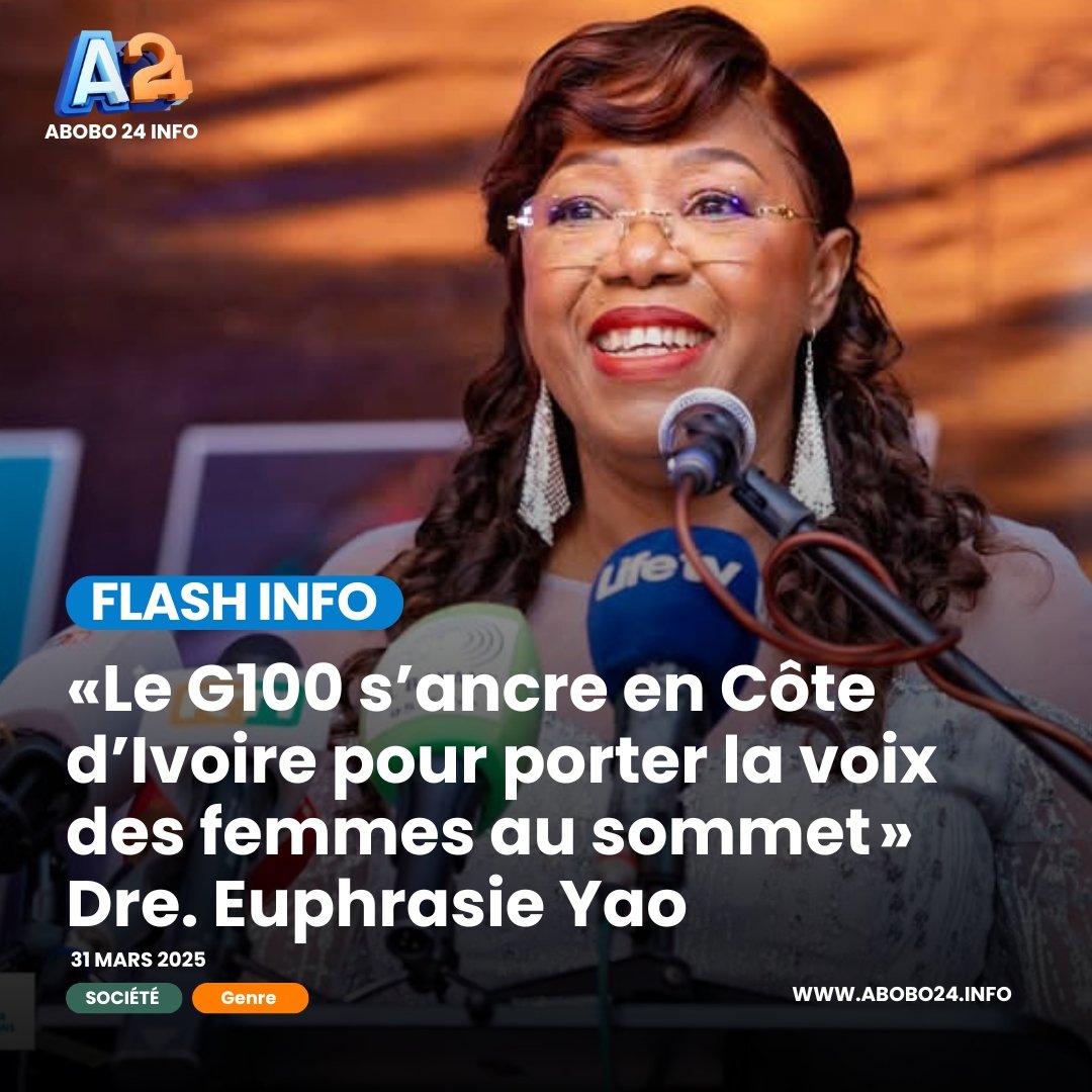 🇨🇮x🇮🇳 #EcoDiplomatie |  Euphrasie Yao : « Le G100 est plus qu’un réseau. C’est un mvt mondial, une force d’influence positive, et une opportunité unique pour les femmes de 🇨🇮 de faire entendre leur voix au sommet »  

Plus d'info ici 👇🏽 
opr.news/s2b2efb7525033…