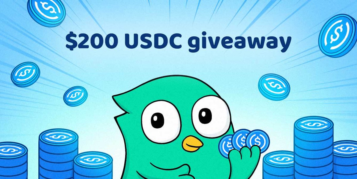 [#9]: $200 USDC Giveaway!  Winners: $100 Each! 💰 

👤Limited to 100 participants
⏰48hours

To enter:👉freee.xyz/giveaways/200U…

RT &amp; drop wallet – 2 more X winners(5 $USDC Each)
