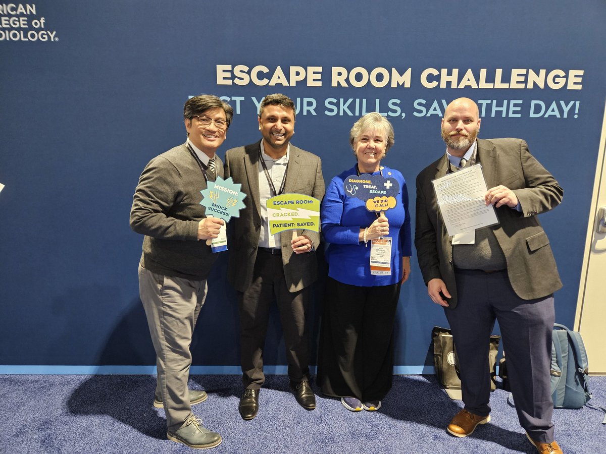 Aniket Rali, MD, FACC, FCCP (@aniket_rali) on Twitter photo Great fun hosting the escape room with this all 🌟 team!! <a href="/ACCinTouch/">American College of Cardiology</a> #ACC25 Great fun hosting the escape room with this all 🌟 team!! <a href="/ACCinTouch/">American College of Cardiology</a> #ACC25