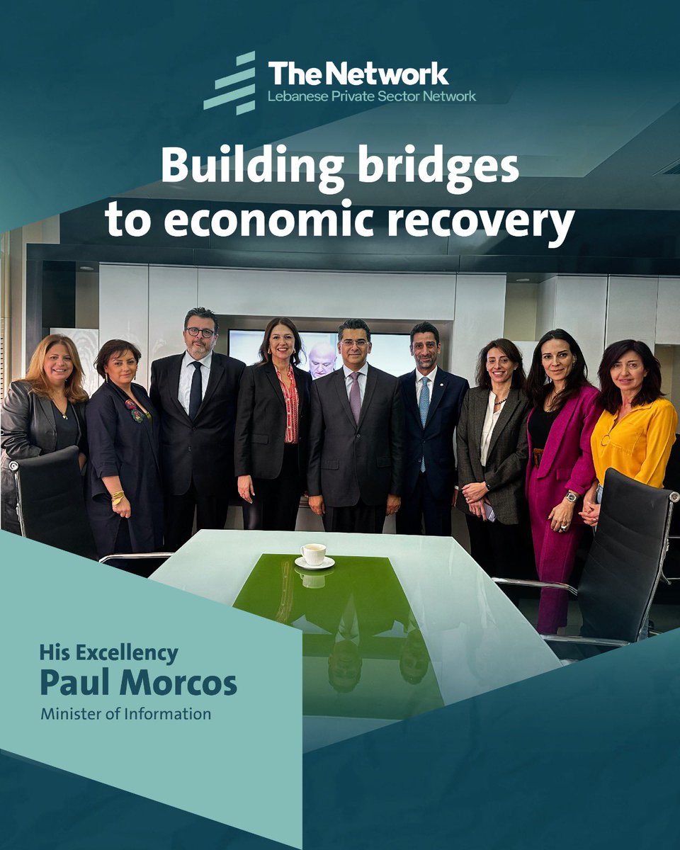 We had a constructive meeting with Minister of Information Dr. Paul Morcos to explore ways the private sector can support Lebanon’s media landscape.

We discussed the potential for public-private collaboration—especially around revitalizing Tele Liban—and shared our broader
