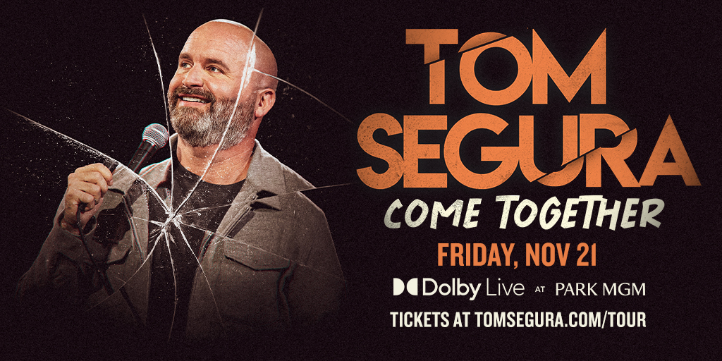 Park MGM (@parkmgm) on Twitter photo Ready for a night of no-holds-barred comedy with the one and only <a href="/tomsegura/">Tom Segura AKA Mr. Ladybug</a>? We thought so—Catch him at Dolby Live Friday, November 21.
Tickets on sale Friday, April 4 at 10 AM: mgm.parkmgm.com/3dagueae Ready for a night of no-holds-barred comedy with the one and only <a href="/tomsegura/">Tom Segura AKA Mr. Ladybug</a>? We thought so—Catch him at Dolby Live Friday, November 21.
Tickets on sale Friday, April 4 at 10 AM: mgm.parkmgm.com/3dagueae
