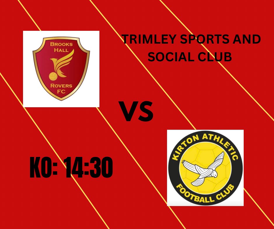 Match day!
Saturday 5th April we travel to trimley to play against <a href="/KirtonAthletic/">Kirton Athletic FC</a> come down and support us for our last 4 games!
#uppabrooks❤️💛