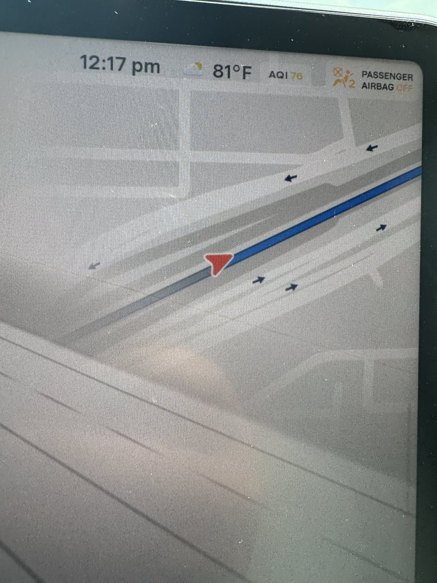 When did <a href="/Tesla/">Tesla</a> navigation start showing arrows for one way streets?