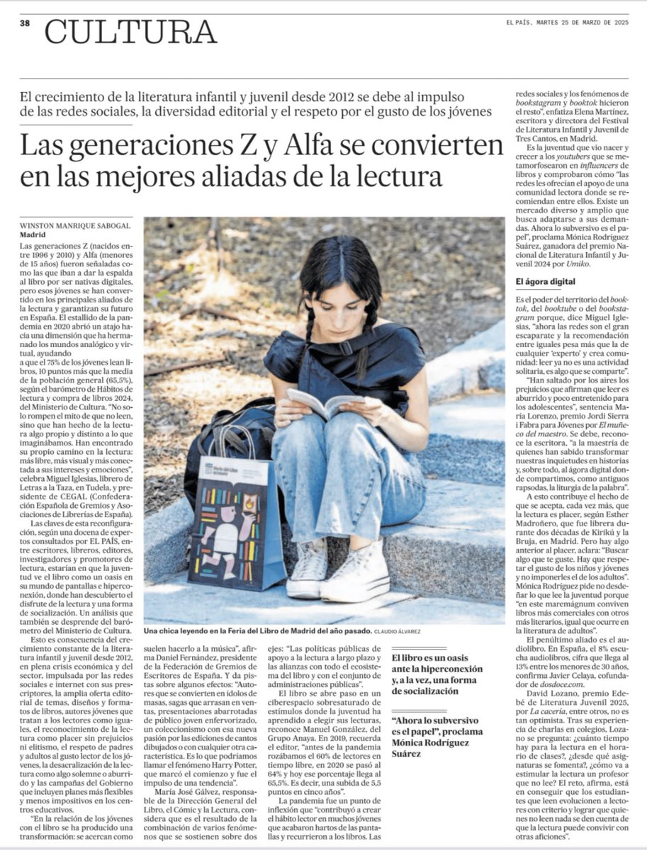 La lectura ya no es solitaria: es conversación, comunidad y red. El auge del booktok y bookstagram ha convertido a los jóvenes en prescriptores literarios. “El libro es un oasis ante la hiperconexión”,