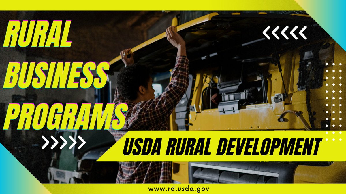 Small businesses are the backbone of our economy, and small towns are where Rural Development can help build them! Check out the RD programs that can help your budding rural business prosper: rd.usda.gov/programs-servi…