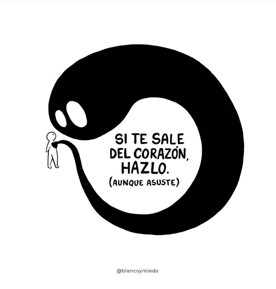 Cementedelibros's tweet photo. Mi ilustración favorita es esta porque refleja que uno debe hacer las cosas aunque se muera de miedo ❤️‍🩹
Me recuerda a lo que decía Mark Twain sobre el dominio del miedo: “El coraje es resistencia al miedo, dominio del miedo, no ausencia de miedo.”
Ilustración de: @blancoymiedo https://t.co/qG7BzzgpDC