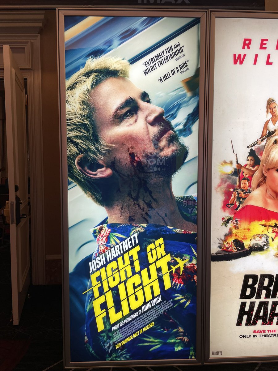 The Josh Hartnett renaissance continues with FIGHT OR FLIGHT. Coming out May 9th. #CinemaCon