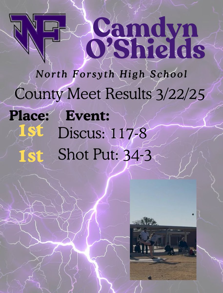 camdynoshields's tweet photo. County meet results! @NFTrackandField #trackandfield https://t.co/IsPzfT1bpH