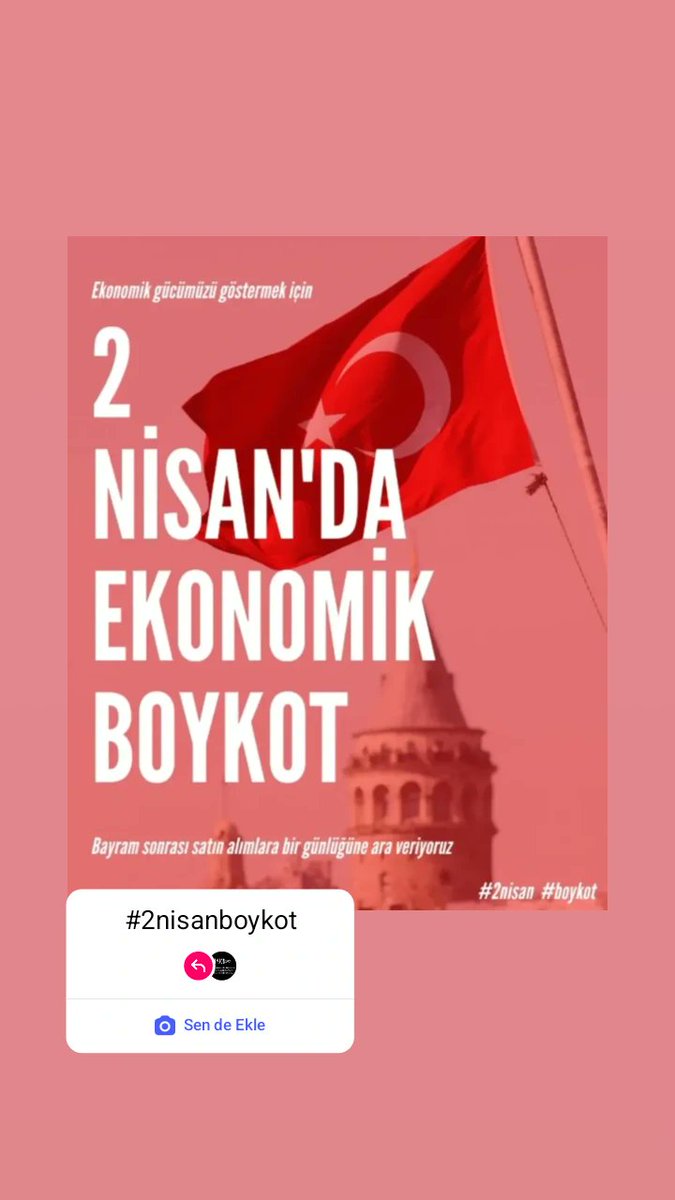 sulegncl's tweet photo. #2nisan 
#2nisanboykot https://t.co/km4KArJb1k