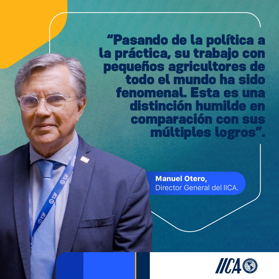 🤔¿Sabes por qué el profesor <a href="/Jack_A_Bobo/">Jack Bobo</a>  fue distinguido con el título de “Cátedra IICA”? ✨
💪Como experto global en sistemas alimentarios sostenibles, Bobo ha realizado contribuciones transformadoras a la seguridad alimentaria mundial. Además, su trabajo ha puesto de relieve