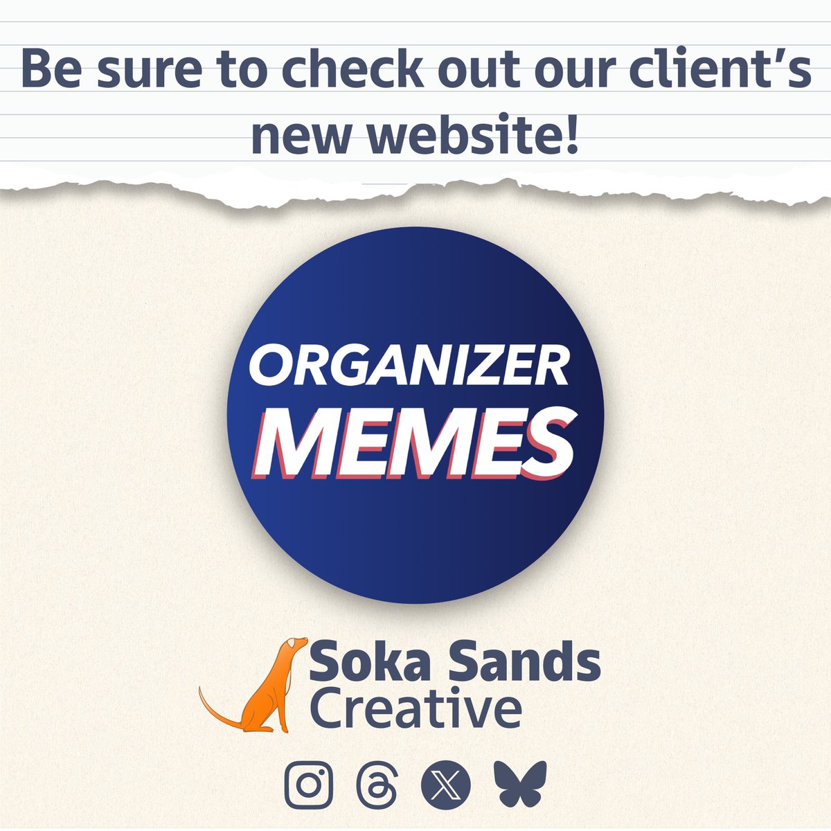 SokaSands's tweet image. ICYMI: our client @organizermemes's website went live earlier this month and we think you're going to enjoy it just as much as we do.
Tap into memes and a strong digital presence for your campaign/nonprofit by visiting organizermemes.com!