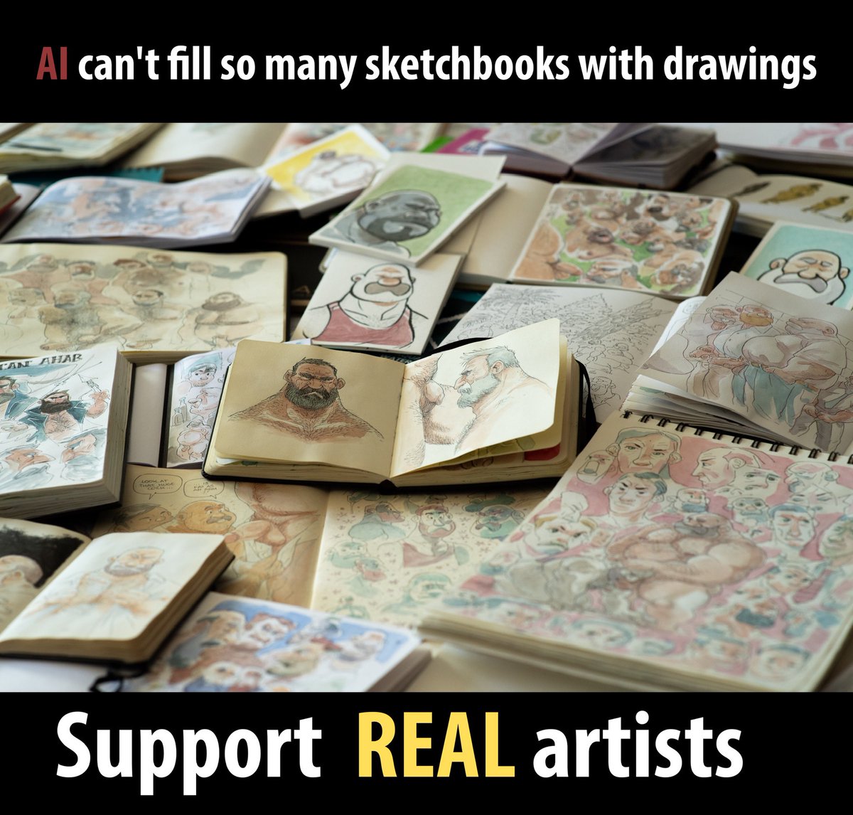 AI don’t get a boner while drawing… support real boners! patreon.com/Polleirobear