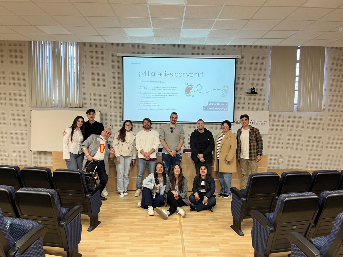 WordPressCadiz's tweet photo. 🚀 Así fue nuestra segunda meetup “Tech, Ellas y WordPress” 💜
🎤 Charlas sobre SEO y comunidad con Vanessa y Alba.
🙌 Gracias a nuestros patrocinadores @uca_emprende @mowomoCom @comvive  y a nuestro increíble equipo de voluntarias.

#WordPressCádiz #SEO #Marketing https://t.co/abzj1bd0Hb