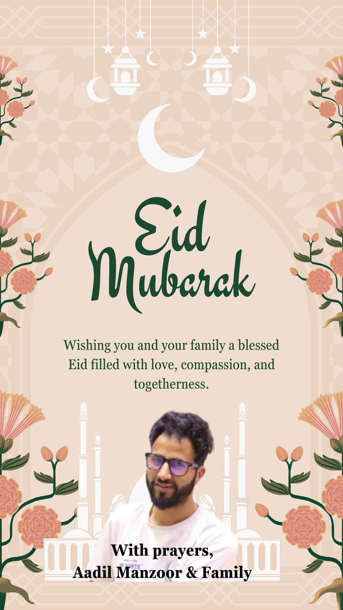 iamsyedaadi's tweet photo. Eid Mubarak https://t.co/yJtwE7kJci