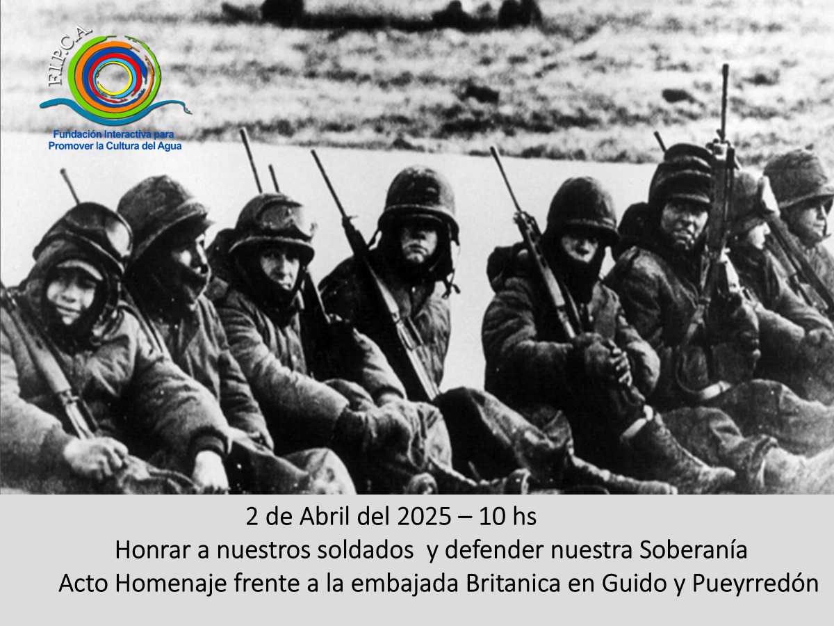 Miércoles 2 de abril a las 10hs 
Acto en defensa de nuestra soberanía sobre las Islas Malvinas 
Frente a la embajada británica
