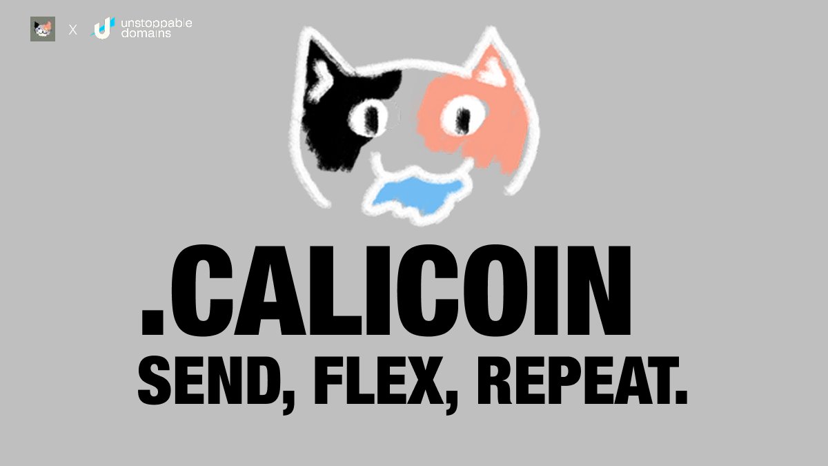 Unstoppable Domains (@unstoppableweb) on Twitter photo Send, Flex, Repeat. Your .calicoin Awaits. 🚀
We’ve partnered with @calicoin_ ($calicoin), the world's first memecoin launched using only the power of human thoughts by Nathan Copeland (<a href="/BCIcanDoBetter/">Nathan Copeland</a>), to launch .calicoin onchain domains.
$calicoin hit a $30M market cap in Send, Flex, Repeat. Your .calicoin Awaits. 🚀
We’ve partnered with @calicoin_ ($calicoin), the world's first memecoin launched using only the power of human thoughts by Nathan Copeland (<a href="/BCIcanDoBetter/">Nathan Copeland</a>), to launch .calicoin onchain domains.
$calicoin hit a $30M market cap in