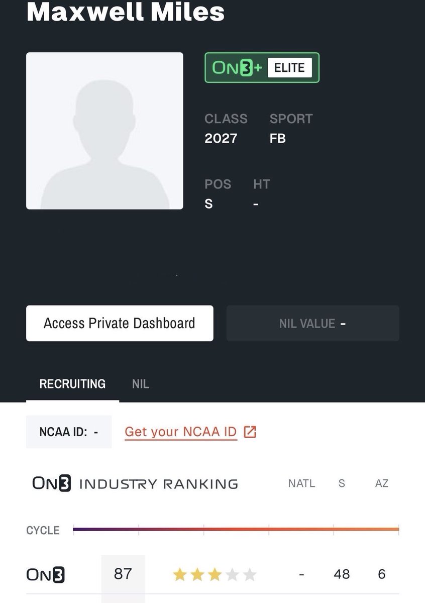 3⭐️ Maxwell Miles (@maxwelljett2027) on Twitter photo Thankful to be rated a 3⭐️ by <a href="/On3Recruits/">On3 Recruits</a>
<a href="/SWiltfong_/">Steve Wiltfong</a> <a href="/ChadSimmons_/">ChadSimmons</a> <a href="/CoachHovik/">Chandler Hovik</a> <a href="/TFordFSP/">Tracy Ford</a> <a href="/milesahead37/">Willie Miles</a> <a href="/CoachJ_O/">Coach J.O.</a> <a href="/CoachC_Osunde/">C.O.365 Training</a> Thankful to be rated a 3⭐️ by <a href="/On3Recruits/">On3 Recruits</a>
<a href="/SWiltfong_/">Steve Wiltfong</a> <a href="/ChadSimmons_/">ChadSimmons</a> <a href="/CoachHovik/">Chandler Hovik</a> <a href="/TFordFSP/">Tracy Ford</a> <a href="/milesahead37/">Willie Miles</a> <a href="/CoachJ_O/">Coach J.O.</a> <a href="/CoachC_Osunde/">C.O.365 Training</a>
