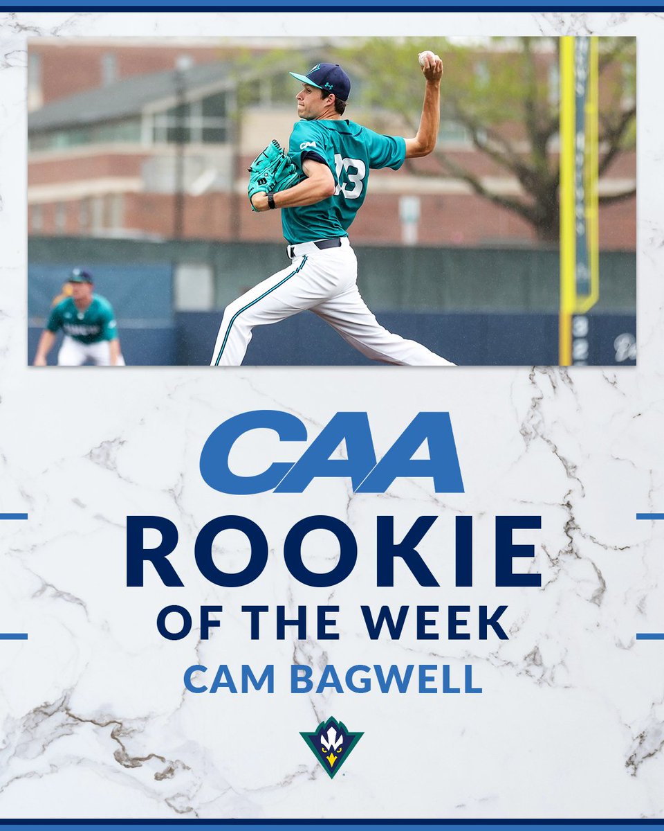 Coastal Athletic Association (@caasports) on Twitter photo ⚾️ #CAABaseball Rookie of the Week
Cam Bagwell fired a complete-game 2-hit shutout to lead <a href="/UNCWBaseball/">UNCW Baseball</a> past North Carolina A&T, 13-0, on Sunday
📰 tinyurl.com/y9ejr89c ⚾️ #CAABaseball Rookie of the Week
Cam Bagwell fired a complete-game 2-hit shutout to lead <a href="/UNCWBaseball/">UNCW Baseball</a> past North Carolina A&T, 13-0, on Sunday
📰 tinyurl.com/y9ejr89c