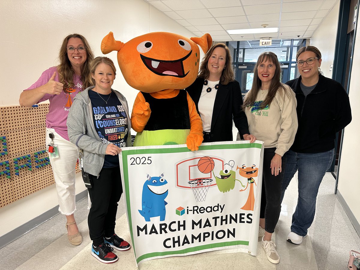 We had a BIG celebration last Friday <a href="/ClubHill_Cougar/">ClubHillSTEM</a> !!! Club Hill STEM won the iReady March Mathness Competition! We are crushing goals here at the Hill! #GISDunmatched #winning <a href="/gisdnews/">Garland ISD</a> <a href="/gisdengagement/">Family and Community</a> <a href="/gisdcounseling/">GISD Guidance and Counseling</a> <a href="/kaallen0046/">Mrs. Allen</a> <a href="/toribio_leila/">Leila Toribio Lopez</a>
