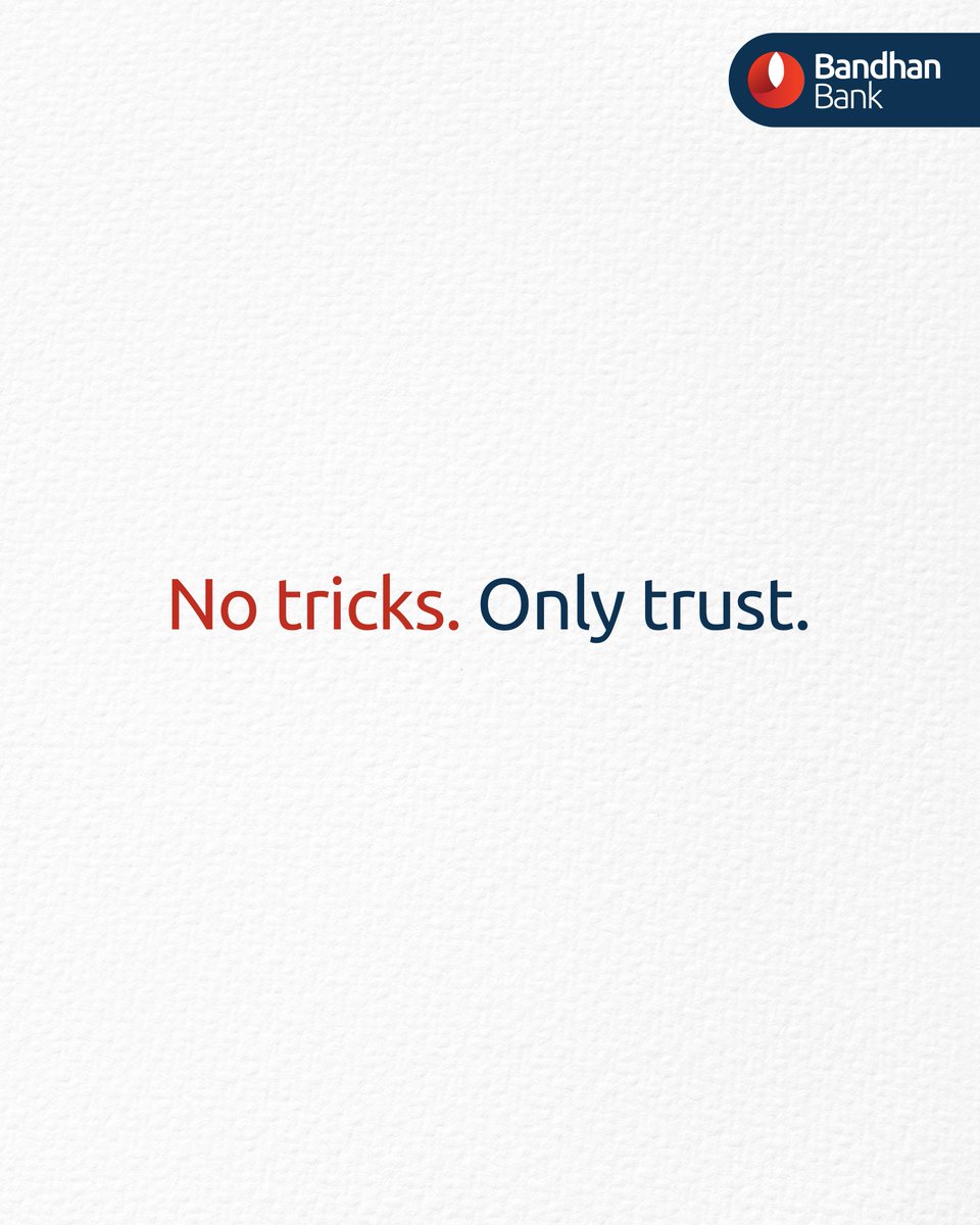 bandhanbank_in's tweet photo. Celebrating #NoFoolsDay. Because scammers rely on tricks, we rely on trust.
#BandhanBank https://t.co/qNnWytb3cn