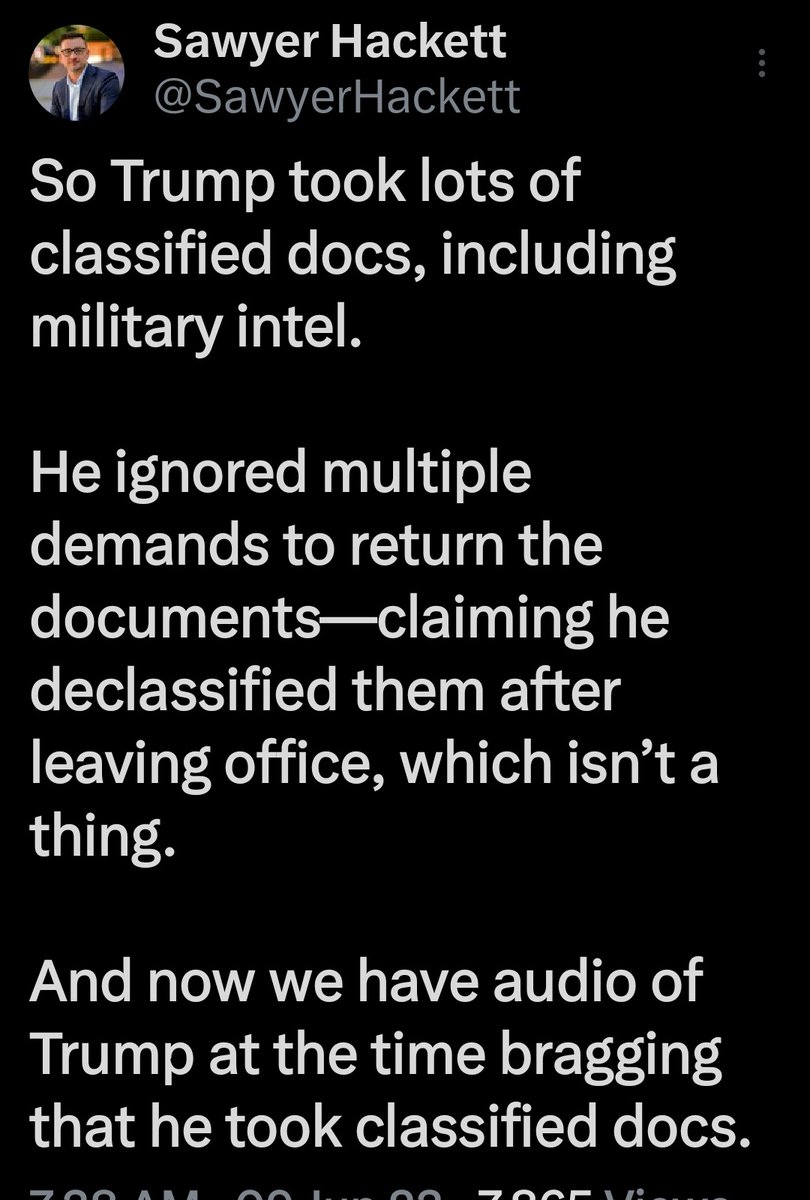 LindaKWS1's tweet image. #ClassifiedDocuments #FactsMatter #Trump