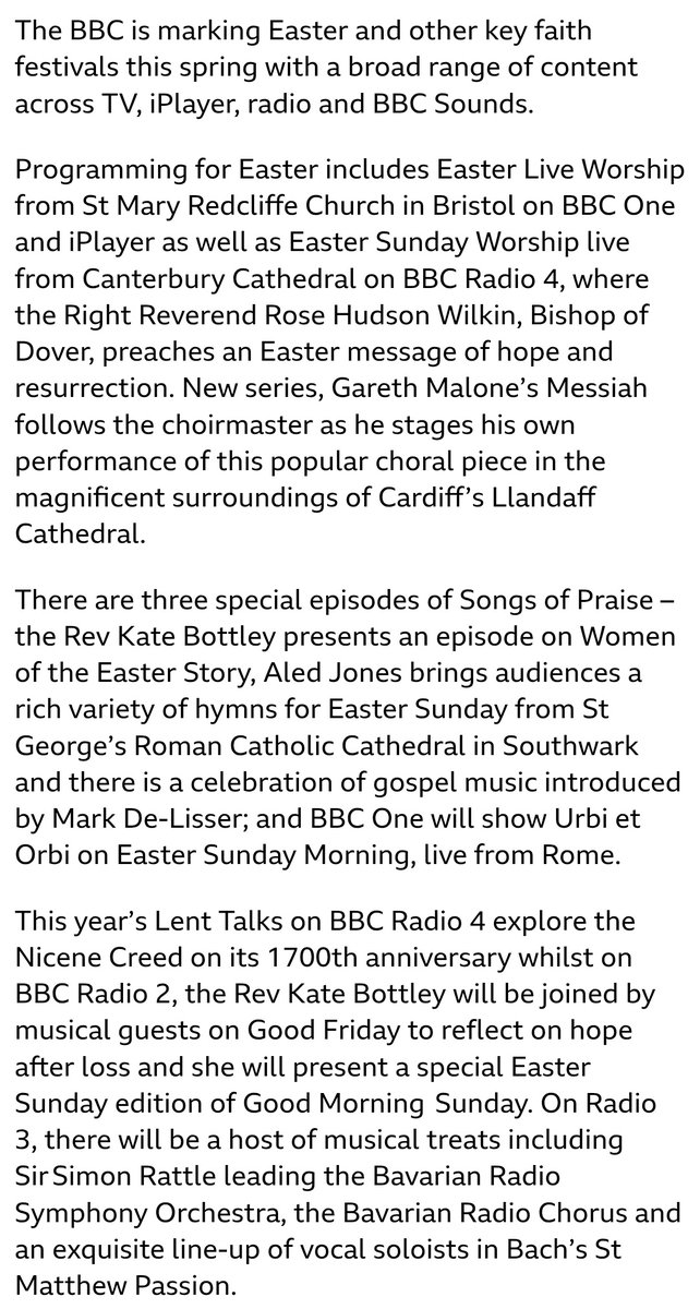 But...the BBC have erased Easter, make us call them festive eggs now, and they won't show a live church service because they hate Christians... *le sigh* check out the actual programming that will be available before you moan on the Internet about #EidLive thank you please