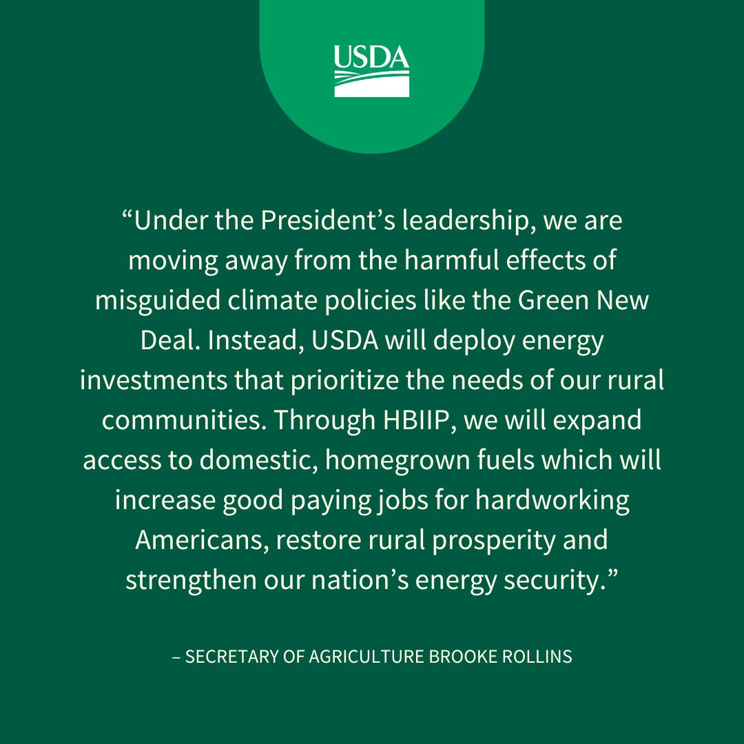 $537M in funds for 540 projects in 29 states. USDA is expanding domestic biofuel infrastructure with the Higher Blends Infrastructure Incentive Program ➡️usda.gov/about-usda/new…