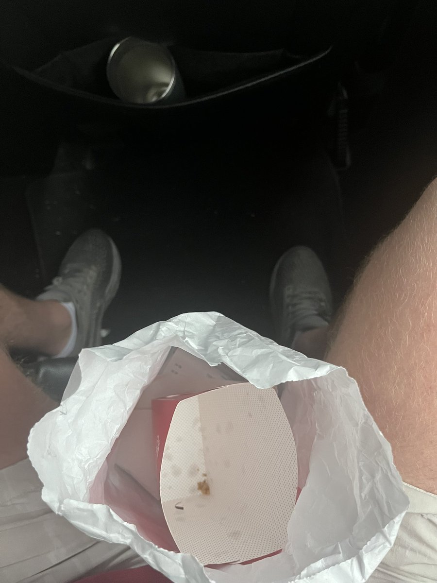 Fries never stand a chance on the ride back