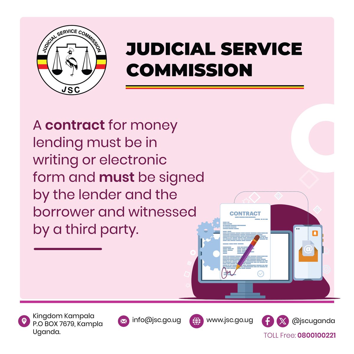 JSCUganda's tweet photo. Have you borrowed Money before, are you a money lender or run a financial institution? What’s your experience about borrowing or lending money? 
Here’s a few tips you should follow before entering an agreement. 
A thread https://t.co/3sAFIAdTKx