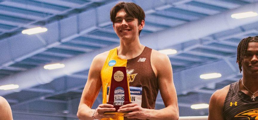 trackcomets's tweet photo. Exciting news for Amherst Track & Field! We’re thrilled to welcome Christian Pfeiffer as our new high jump coach!

Christian is an Amherst alum and an accomplished BW athlete:
🏆 2024 NCAA DIII Indoor High Jump Champion
🏅 All-Great Lakes Region Men’s Outdoor Field Athlete of the Year
🏆 All-Ohio Athletic Conference Champion
🎓 Academic All-District & All-OAC selection
He just broke his own BW indoor record with a jump of 2.11 meters at the 2025 NCAA DIII Championships!
Welcome back, Coach Pfeiffer! 
GO COMETS!!