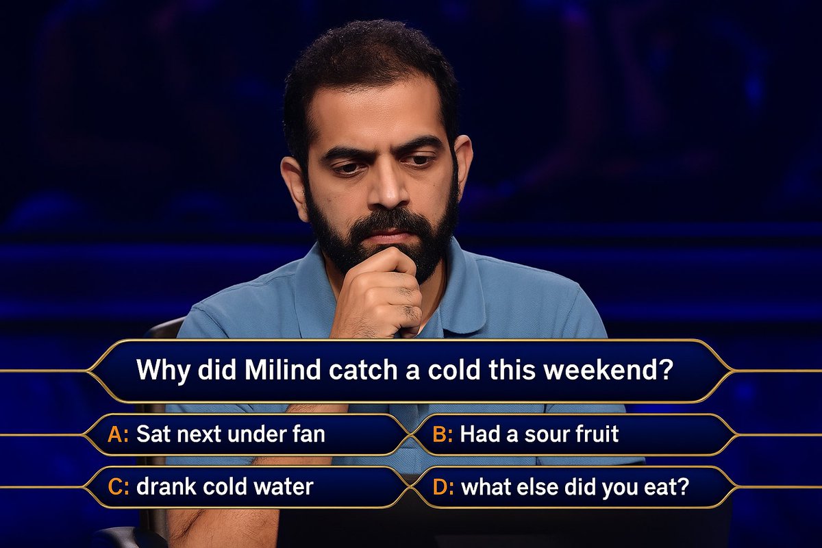 Explaining to American colleagues the standard post mortem after catching a cold.