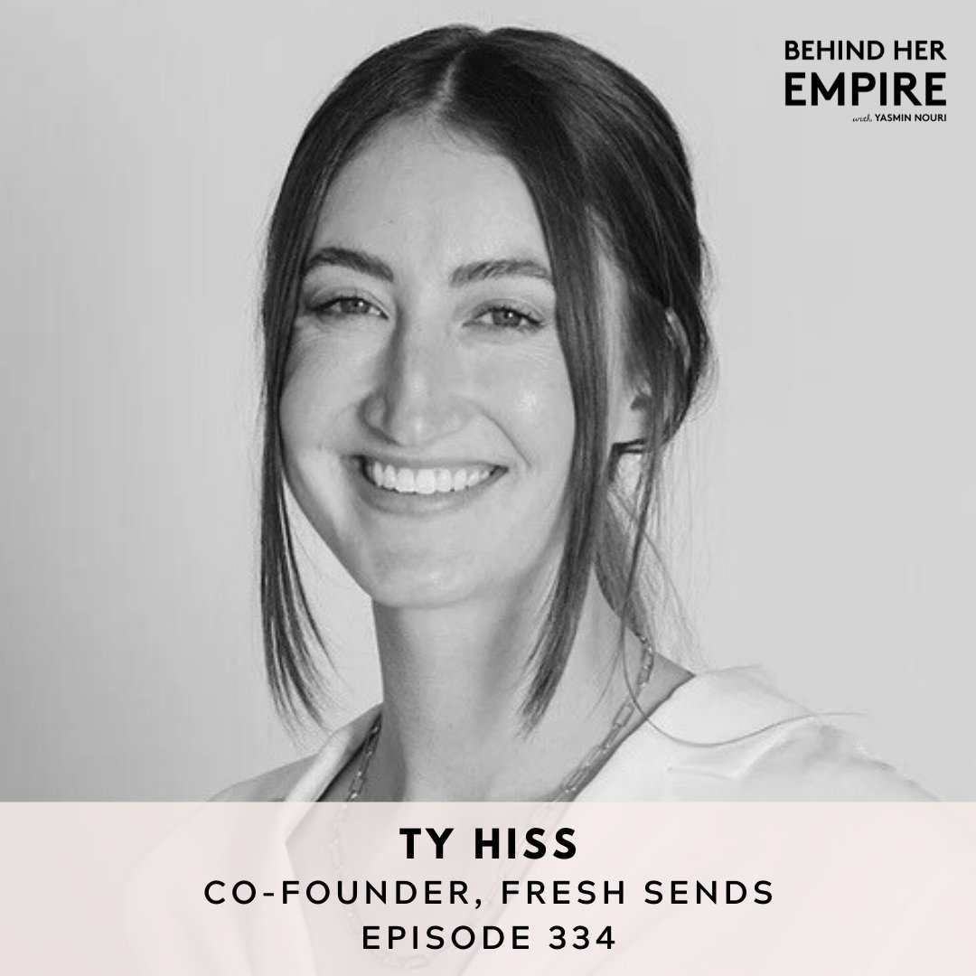 In this week's episode, we're joined by Ty Hiss, the co-founder of Fresh Sends, a lifestyle gifting brand that’s completely reimagining how we celebrate the people we love. Full episode available here: behindherempire.com/episode/ty-hiss
