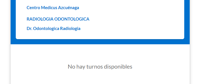 franlasagni's tweet photo. @medicus_sa  me suspendieron el turno de hoy para una rx de odonto (que cotiza en bolsa) y en el link que me mandan para re agendar (entiendo que con prioridad), no aparece nada. ¿En cuántos meses sale el siguiente turno? https://t.co/BEFJTclZJ1