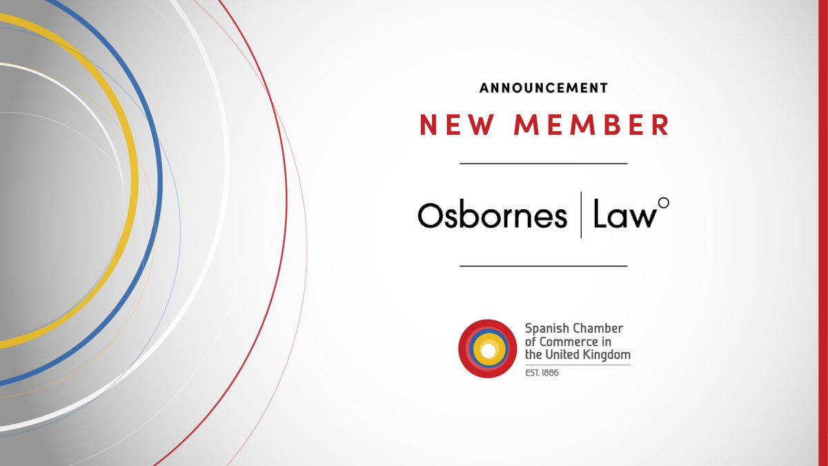 Spanish Chamber in the UK (@spainchamberuk) on Twitter photo 📢We are delighted to welcome <a href="/OsbornesLaw/">Osbornes Law</a> as a new Member of the Chamber.
<a href="/OsbornesLaw/">Osbornes Law</a> is a law firm based in London specialising in a wide range of legal services.
Our Member’s Directory: spanishchamber.co.uk/members-list/ 📢We are delighted to welcome <a href="/OsbornesLaw/">Osbornes Law</a> as a new Member of the Chamber.
<a href="/OsbornesLaw/">Osbornes Law</a> is a law firm based in London specialising in a wide range of legal services.
Our Member’s Directory: spanishchamber.co.uk/members-list/