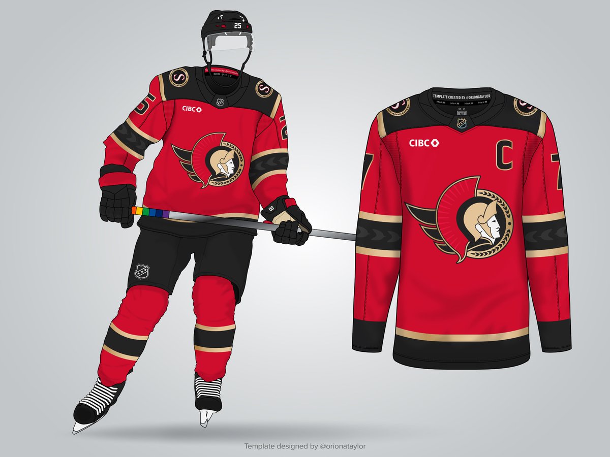 orionataylor's tweet image. I think the Sens alternate sweater (should the leak be true) will be a big hit. It&apos;ll grow on me, the red &amp;amp; gold look awesome, the updated crest will be cool to see how it&apos;s physically produced. The chevron sleeves are a great touch. This is my best reproduction of the leak