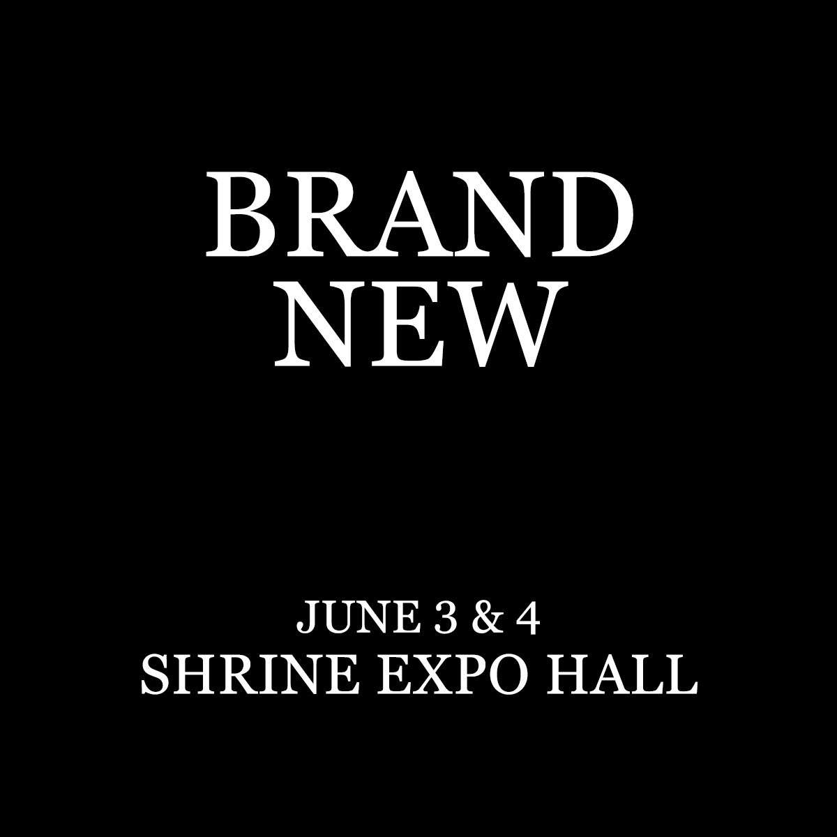 Brand New in Los Angeles on June 3 &amp; 4 🖤 

register now for early access to tickets 

brandnew-live.com