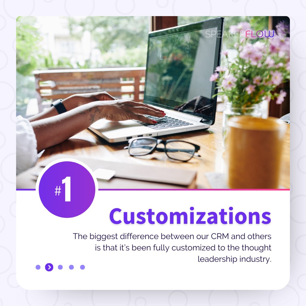 SpeakerFlow's tweet image. If you have been wondering what makes our CRM so different than all the others out there, here&apos;s your answer! 

For a thought leader, every detail matters. 🌟 

Book a demo today to learn more. 

speakerflow.com/system?utm_cam…

#professionalspeaker #speakerlife #thoughtleadership