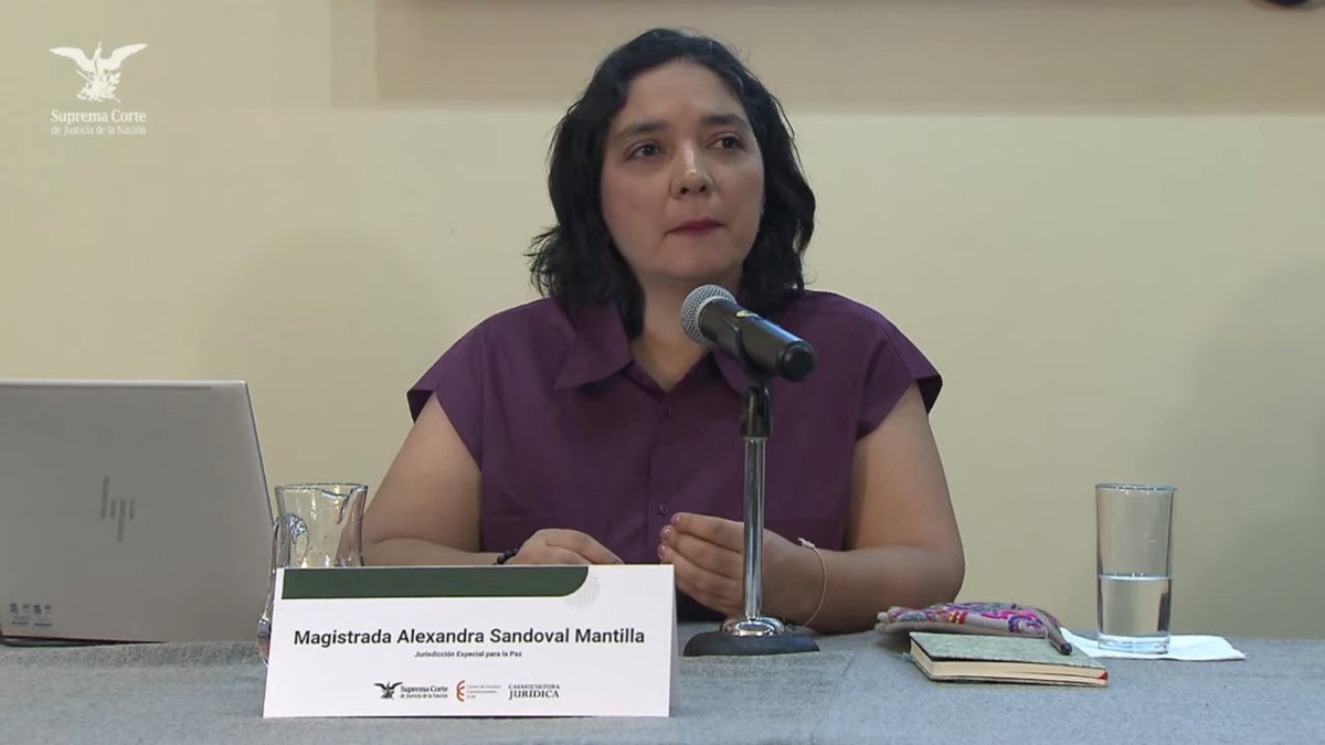 La Magistrada Alexandra Sandoval Mantilla de la Jurisdicción Especial para la Paz conversa sobre el proceso de justicia transicional en Colombia 🇨🇴 y la aplicación del enfoque de género.

Sigue la transmisión #EnVivo🔴
youtube.com/live/9wFL8QNO_…