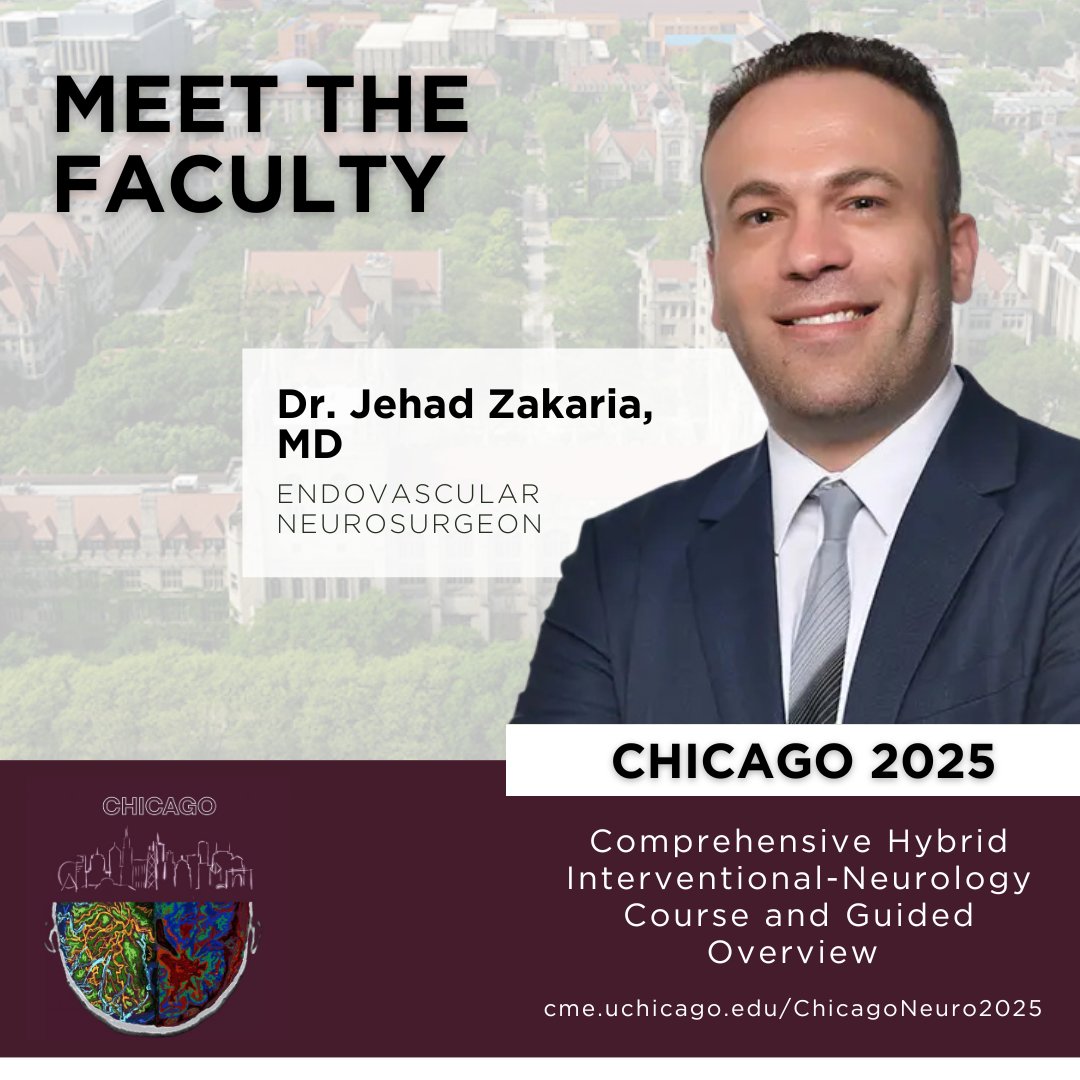 UChicagoNeuro (@uchicago_neuro) on Twitter photo Meet Dr. Zakaria — neurosurgeon, researcher, and community health advocate! Trained at Loyola University and Wisconsin-Madison, he brings deep expertise in treating brain and spine conditions with compassion and precision. <a href="/UChicagoMed/">UChicago Medicine</a>
Join him at CHICAGO: Comprehensive Hybrid Meet Dr. Zakaria — neurosurgeon, researcher, and community health advocate! Trained at Loyola University and Wisconsin-Madison, he brings deep expertise in treating brain and spine conditions with compassion and precision. <a href="/UChicagoMed/">UChicago Medicine</a>
Join him at CHICAGO: Comprehensive Hybrid