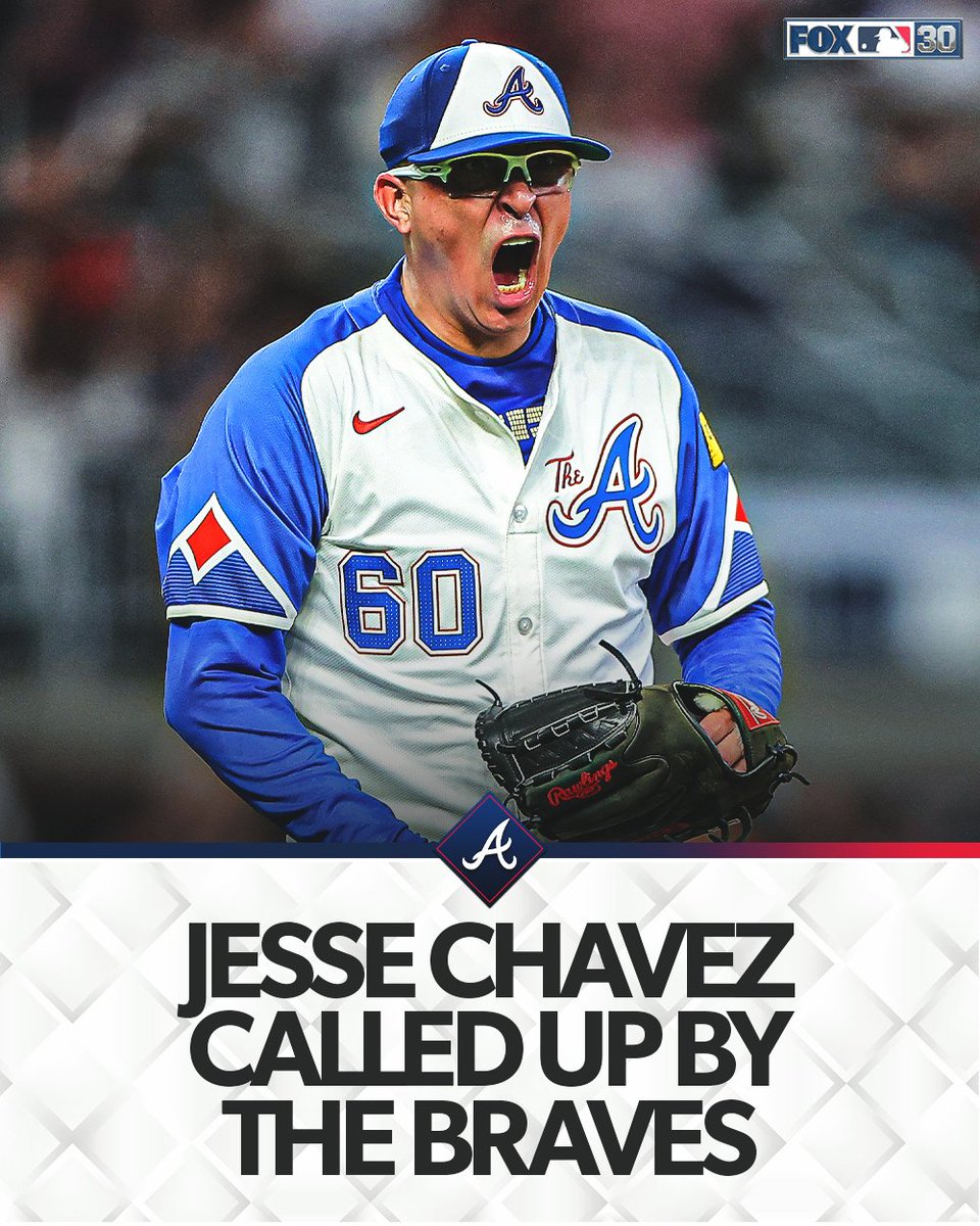 🚨 Jesse Chavez is being called up to the Braves, per multiple reports
