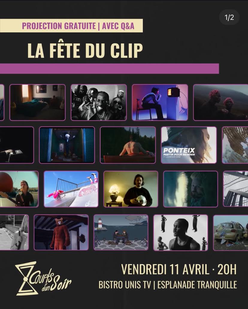 🎬✨ Bien heureuse de me joindre à l'équipe de Jury de La Fête du Clip présentée dans le cadre de la 10e édition du Festival Courts d'un soir. 

#jury #lafeteduclip #festivalcourtsdunsoir