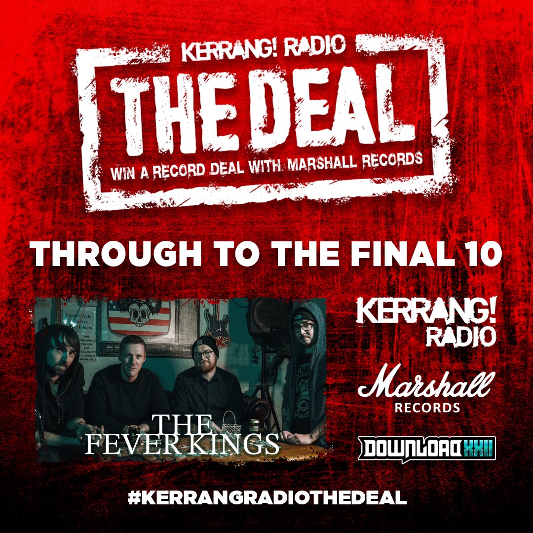 The Fever Kings (@thefeverkings) on Twitter photo We’re through to the final!!! We’re so blown away by everyone’s support. We can’t believe we’ll get played on <a href="/KerrangRadio/">Kerrang! Radio</a> for a start 🤯 and everything crossed to play <a href="/DownloadFest/">Download Festival</a> and record with <a href="/MarshallRecs/">Marshall Records</a> 🤯🤯
#KerrangRadioTheDeal
#AltRock
#TheFeverKings We’re through to the final!!! We’re so blown away by everyone’s support. We can’t believe we’ll get played on <a href="/KerrangRadio/">Kerrang! Radio</a> for a start 🤯 and everything crossed to play <a href="/DownloadFest/">Download Festival</a> and record with <a href="/MarshallRecs/">Marshall Records</a> 🤯🤯
#KerrangRadioTheDeal
#AltRock
#TheFeverKings
