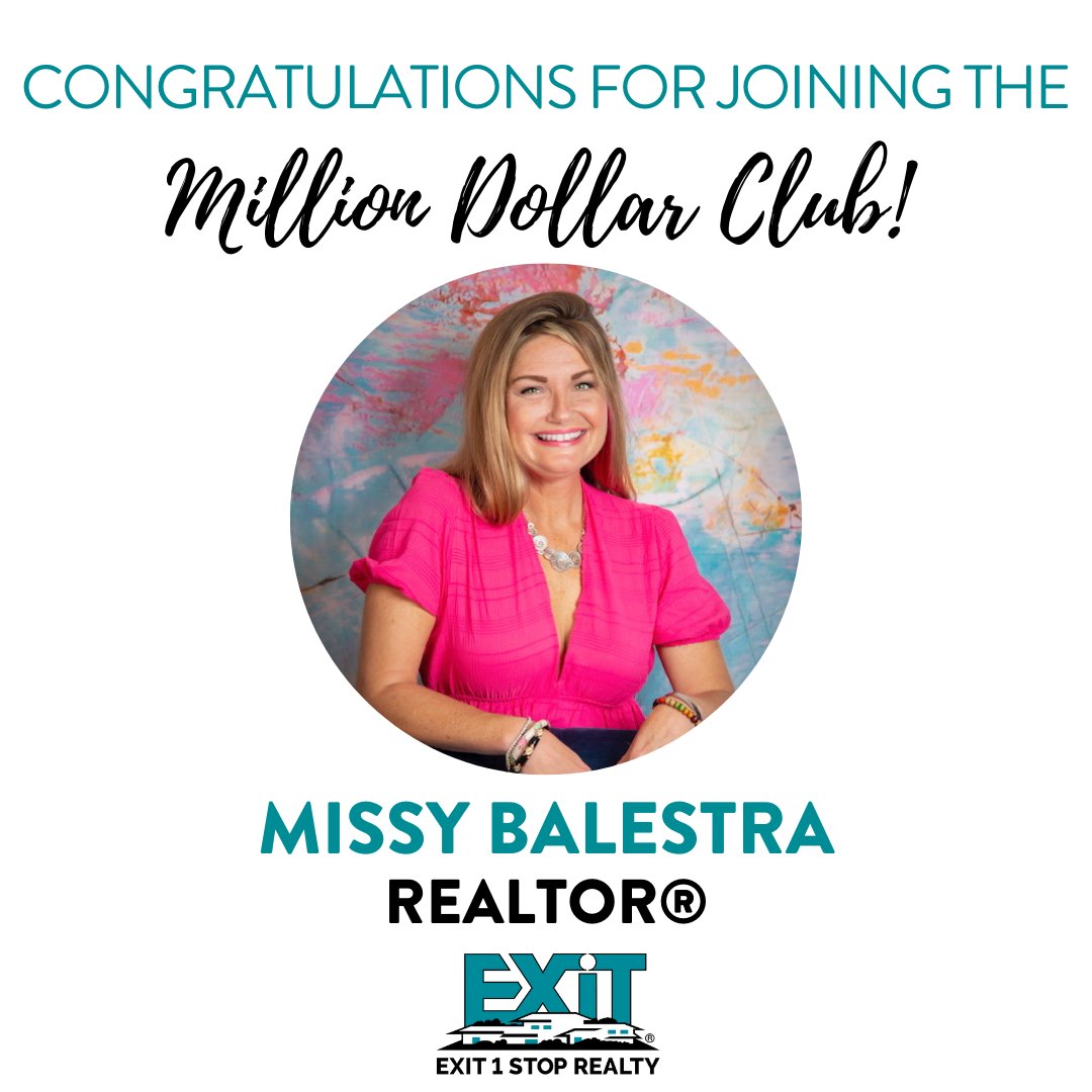 GreaterJaxHomes's tweet image. 🥳🎊 We’d like to congratulate Missy Balestra, REALTOR®, EXIT 1 Stop Realty, for her production by closing over a MILLION DOLLARS of real estate! 😍

👏🏼👏🏼👏🏼🏆 Welcome to the Million Dollar Club! 🏆👏🏼👏🏼👏🏼

#jaxrealtors #exitrealty #morethanamove
#yulee...